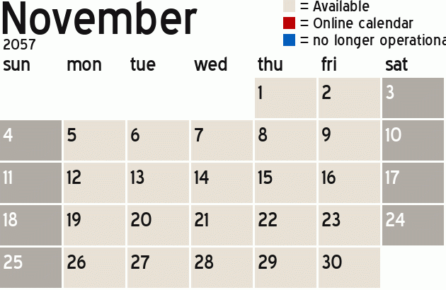 Missionary Dinner Calendar