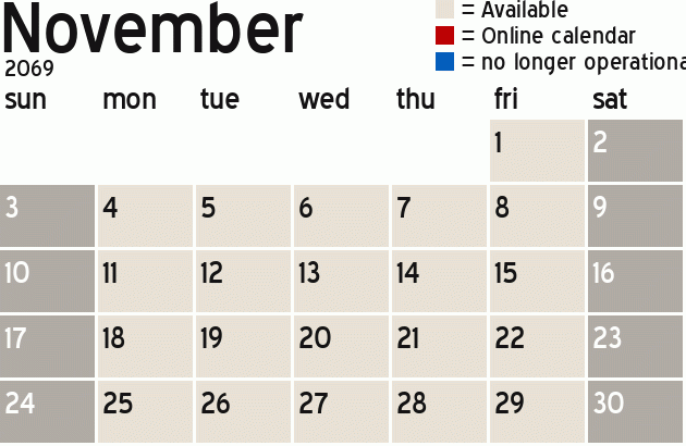 Missionary Dinner Calendar