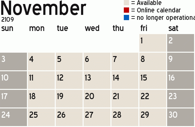 Missionary Dinner Calendar