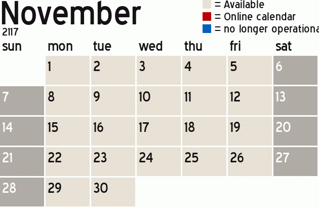 Missionary Dinner Calendar
