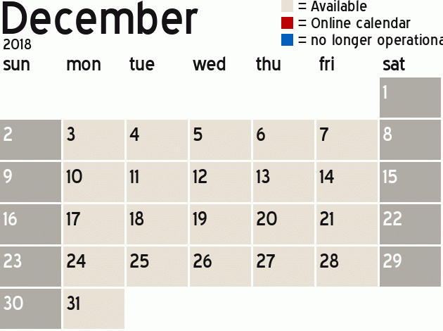 Missionary Dinner Calendar