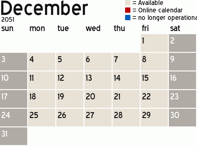 Missionary Dinner Calendar