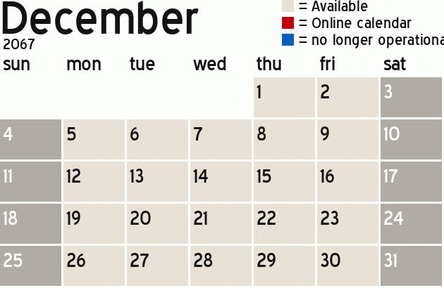 Missionary Dinner Calendar